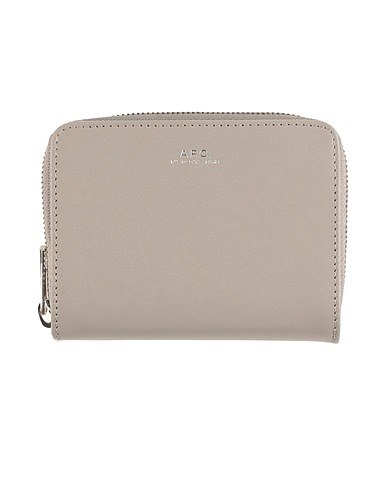A.P.C. Wallet Grey 100% Calfskin