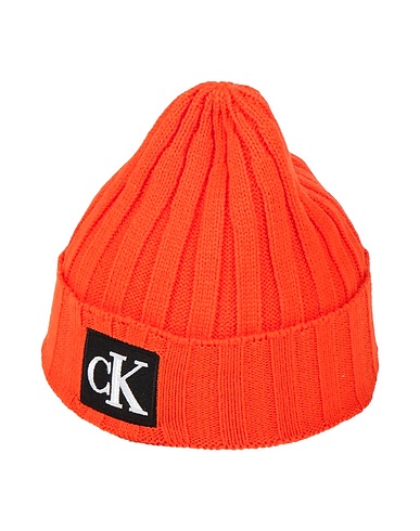 CALVIN KLEIN JEANS Hat Orange 100% Acrylic