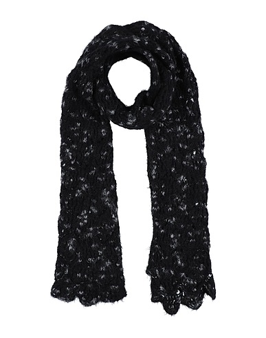 JUCCA Schals und Foulards Schwarz 43% Mohairwolle, 40% Schurwolle, 17% Polyamid