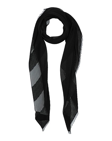 GIORGIO ARMANI Scarves and foulards Black 82% Polyester, 18% Viscose