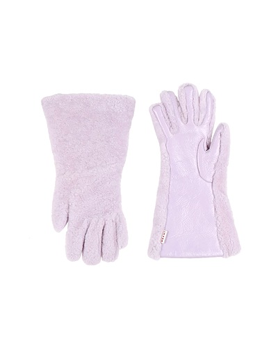 MARNI Gloves Lilac 100% Lamb fur