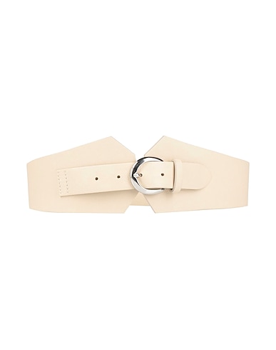 ERIKA CAVALLINI High-waist belt Cream Soft Leather