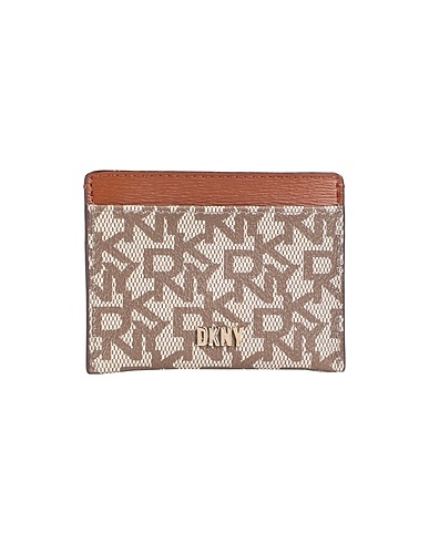 DKNY Small Leather Goods BRYANT CARD HOLDER L Khaki 100% PVC - Polyvinyl chloride