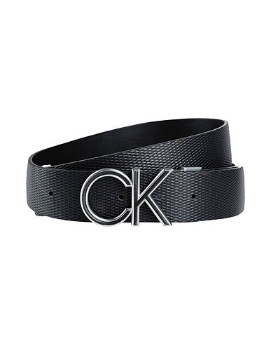 CALVIN KLEIN Fabric belt Black 100% Polyurethane