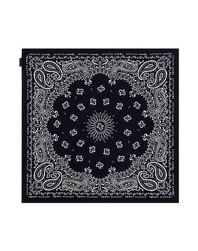 TOMMY HILFIGER Sciarpe e foulard Blu Cotone