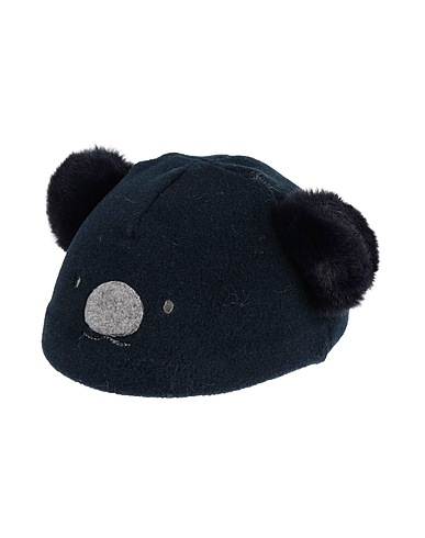 IL GUFO Hat Midnight blue 70% Polyester, 30% Viscose