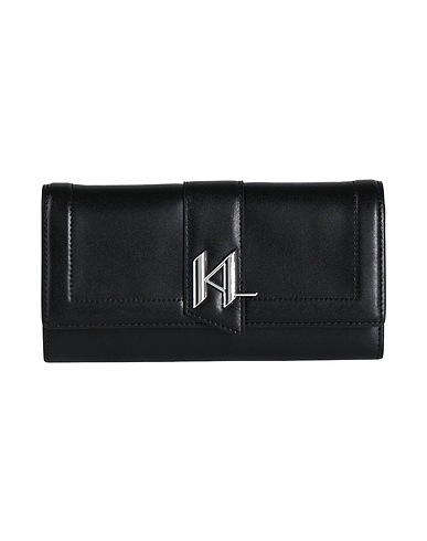KARL LAGERFELD Wallet Black 100% Bovine leather
