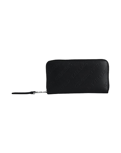 KARL LAGERFELD Wallet Black 100% Bovine leather
