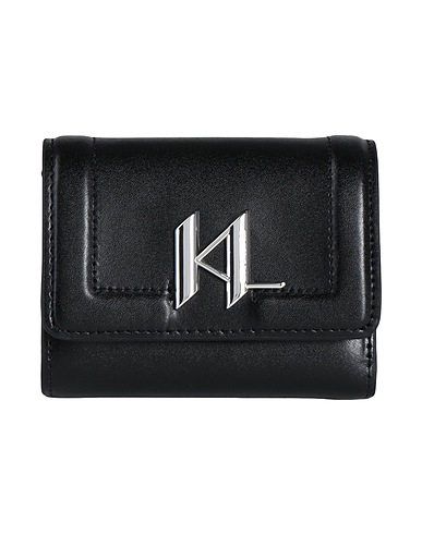 KARL LAGERFELD Wallet Black 100% Bovine leather