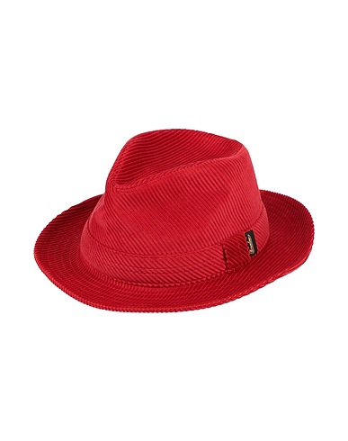 BORSALINO Hat Red 95% Cotton, 5% Cashmere