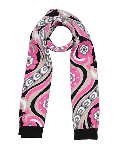 EMILIO PUCCI Scarves and foulards Fuchsia 85% Cotton, 15% Cashmere