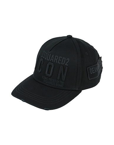 DSQUARED2 Hat Black 100% Cotton