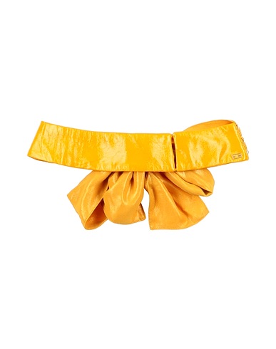 ELISABETTA FRANCHI Scarves and foulards Apricot 100% Polyester, Polyurethane coated