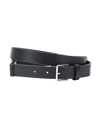 TOMMY JEANS Cintura Regular Nero 100% Pelle di bovino