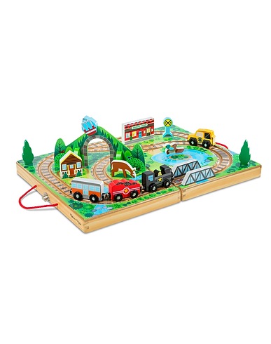 MELISSA & DOUG Cars, trains, plannes & Co Green Wood