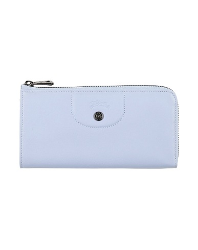 LONGCHAMP Wallet Sky blue Lambskin, Cowhide