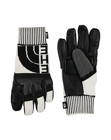 THE NORTH FACE Gloves Black 93% Polyester, 7% Elastane, Ovine leather
