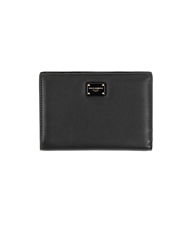 DOLCE&GABBANA Brieftasche Schwarz 100% Kalbsleder