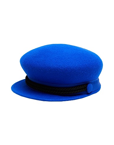 8 by YOOX Hat WOOL FELT BAKER BOY HAT Bright blue 100% Wool