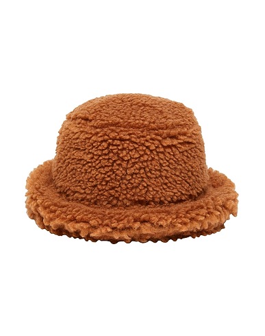 8 by YOOX Hat TEDDY BUCKET HAT
 Camel 45% Polyester, 37% Acrylic, 18% Wool