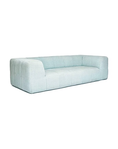 DESIGN REPUBLIC Καναπές Divano Lineare Πράσινο του φασκόμηλου 100% Βαμβάκι