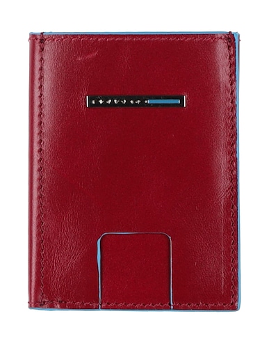 PIQUADRO Brieftasche Rot Rindsleder