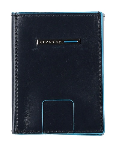 PIQUADRO Wallet Midnight blue Bovine leather