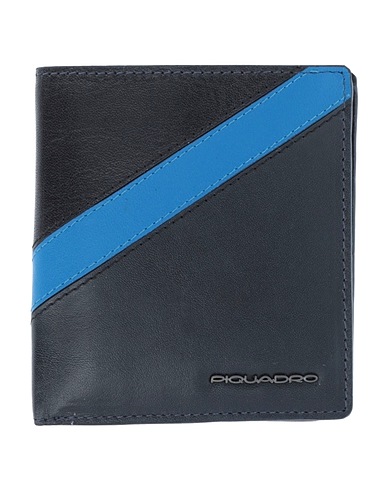 PIQUADRO Wallet Black Bovine leather