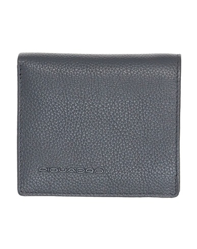 PIQUADRO Wallet Charcoal Bovine leather