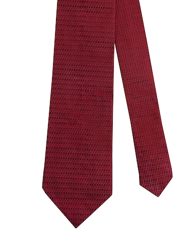 DUNHILL Ties and bow ties Burgundy 100% Mulberry silk