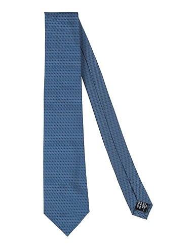 DUNHILL Ties and bow ties Midnight blue 100% Mulberry silk