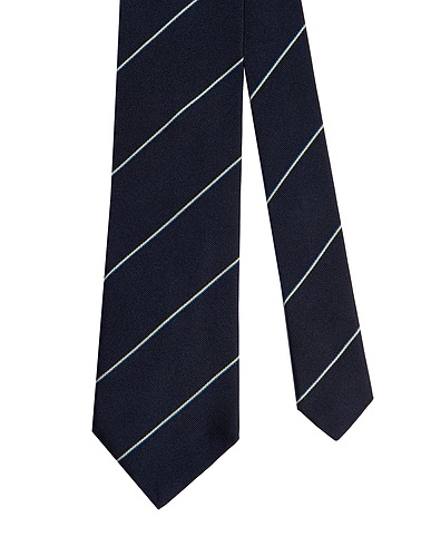 DUNHILL Cravatte e papillon Blu notte 100% Seta di gelso