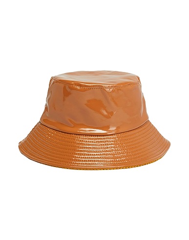 8 by YOOX Hat PATENT & CORDUROY FISHERMAN HAT
 Camel 69% Polyester, 20% Cotton, 11% Elastane