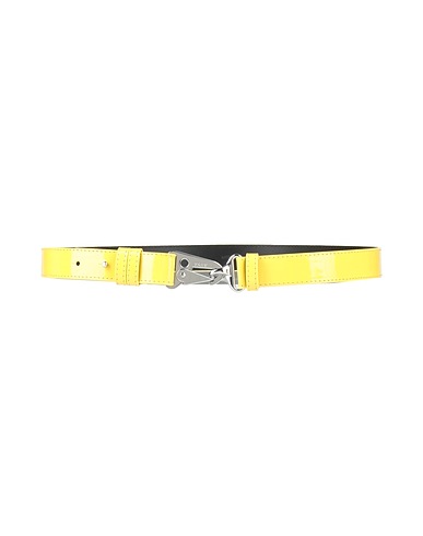 MSGM Regular belt Pastel yellow 95% Polyurethane, 5% Metal