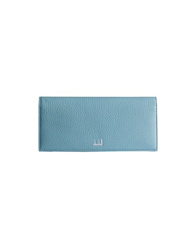DUNHILL Wallet Sky blue 100% Soft Leather