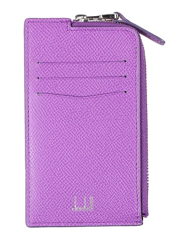 DUNHILL Wallet Purple Soft Leather