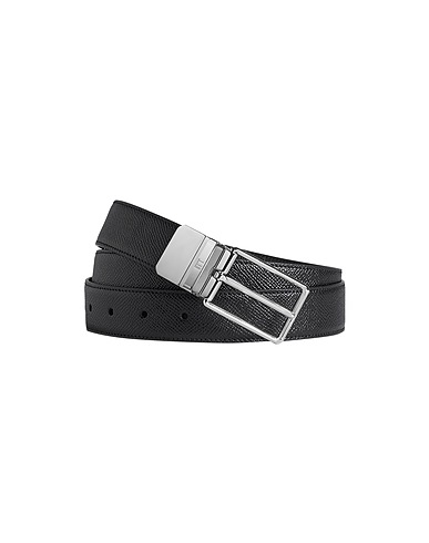 DUNHILL Leather belt Black Soft Leather