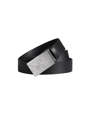 DUNHILL Leather belt Black Soft Leather