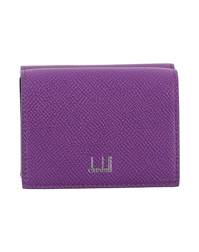 DUNHILL Wallet Purple Soft Leather
