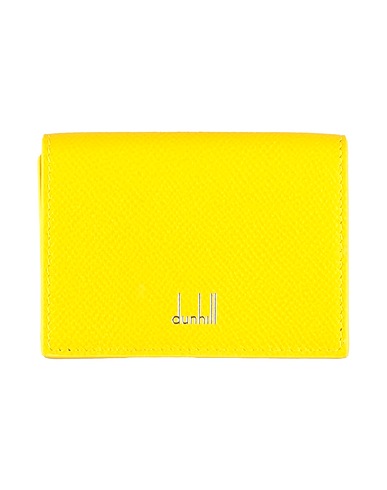 DUNHILL Wallet Yellow Soft Leather