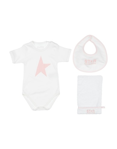 GOLDEN GOOSE Set baby Bianco 100% Cotone