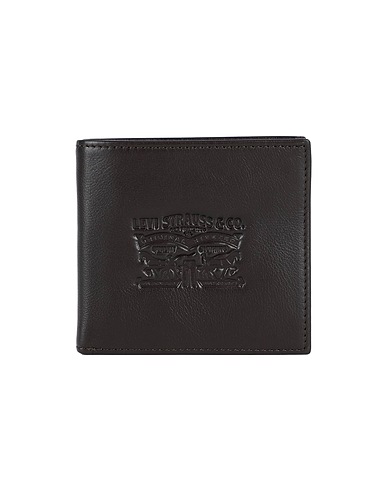 LEVI'S Wallet Dark brown 100% Bovine leather