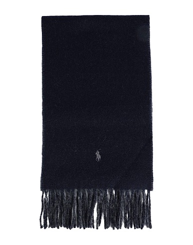 POLO RALPH LAUREN Sciarpe e foulard Blu notte 80% Lana, 20% Nylon