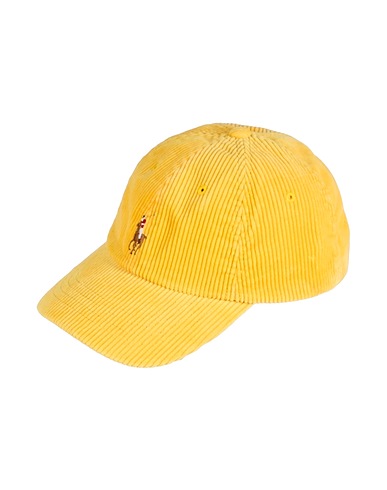POLO RALPH LAUREN Mützen & Hüte CORDUROY BALL CAP
 Gelb 100% Baumwolle, Rindsleder