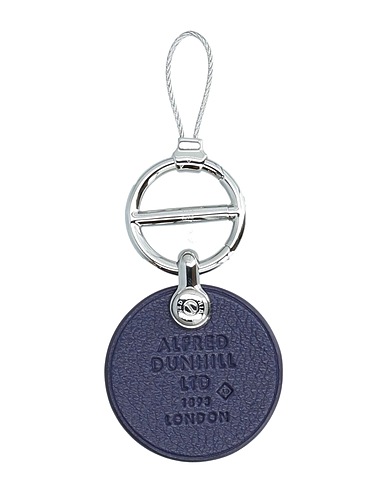 DUNHILL Key ring Purple Soft Leather, Metal