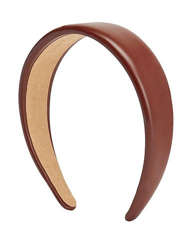8 by YOOX Hair accessory MINIMAL HEADBAND Brown 40% Polyurethane, 30% Cotton, 30% Metal