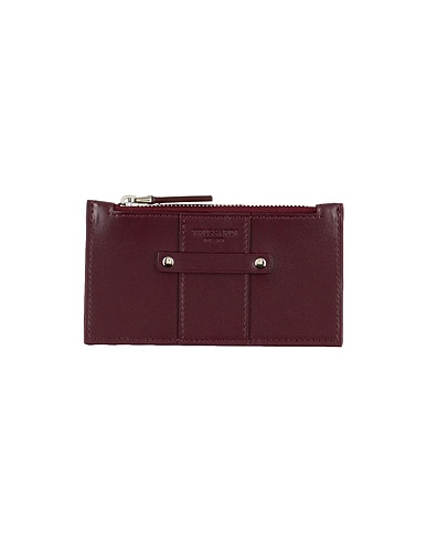 TRUSSARDI Document holder Plum Soft Leather