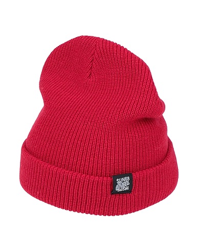 SUN 68 Hat Red 50% Wool, 50% Acrylic