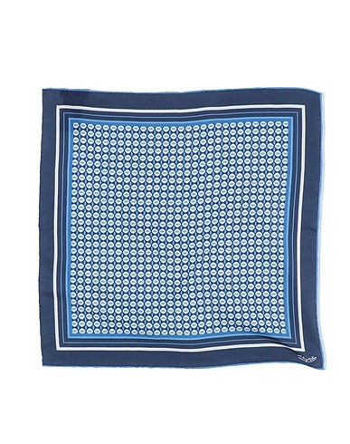 ZEGNA Bufandas y fulares Azul noche 63% Algodón, 37% Seda