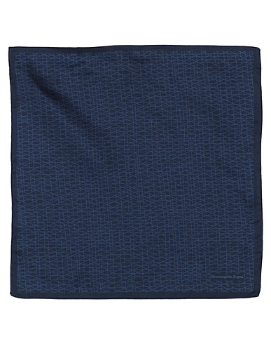 ZEGNA Sciarpe e foulard Blu notte 100% Seta